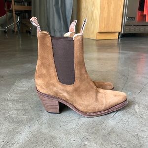 R.M. Williams suede cowboy boots